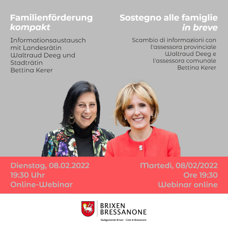 Webinar su possibili sostegni per le familie